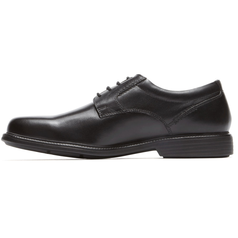 Rockport Oxfords Herr Svarta - Charles Road Plain Toe - EKQIP2387